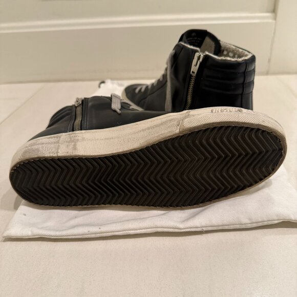 Golden Goose Slide Distressed Studded Sneakers - Picture 5 of 10